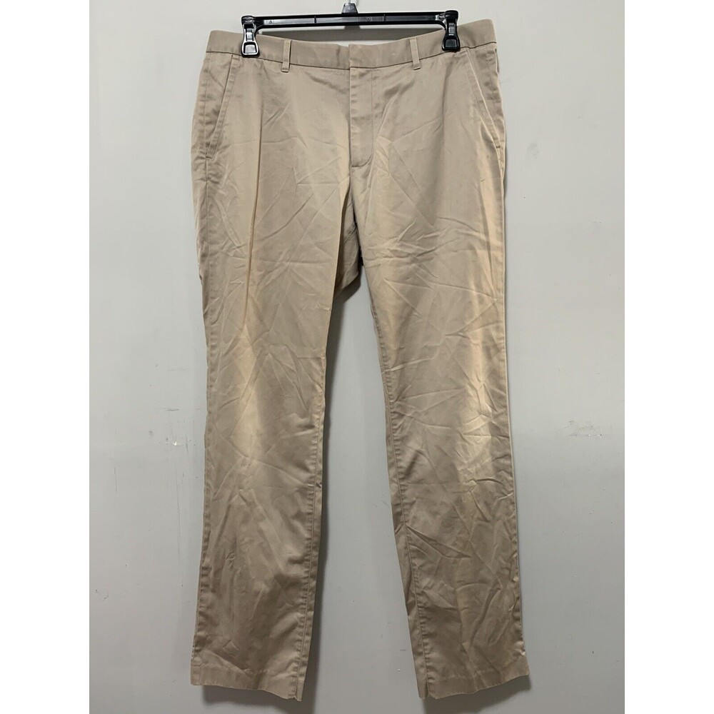 bonobos Men 36x34 slim straight pants Khaki Wednesday Dressy Work Wear